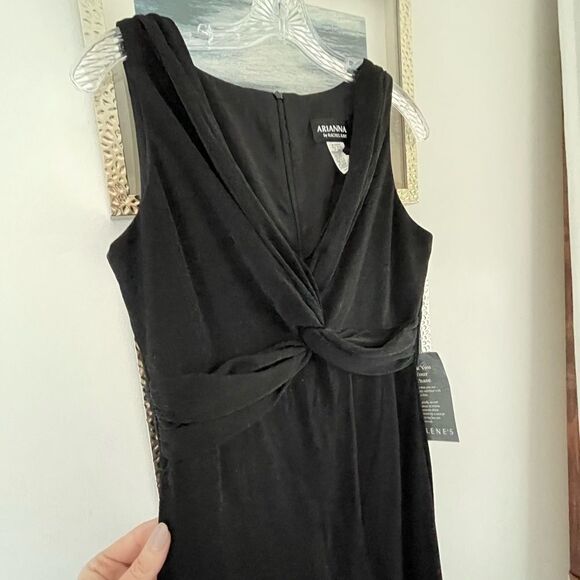 NWT Arianna by Rachel Kay long black dress size 12 - Picture 4 of 14